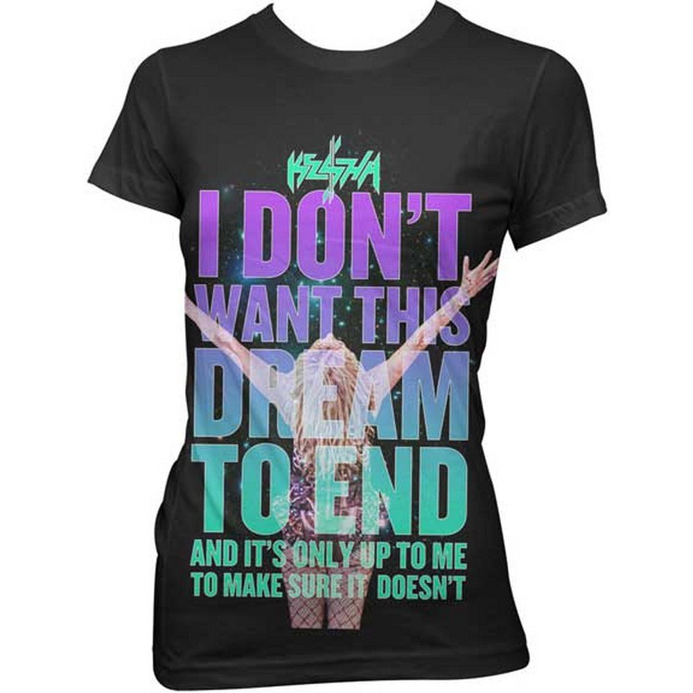 KE$HA ケシャ - DONT WANT DREAM TO END / Tシャツ / レディース - PGS